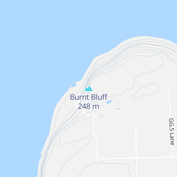 Map of Burnt Bluff