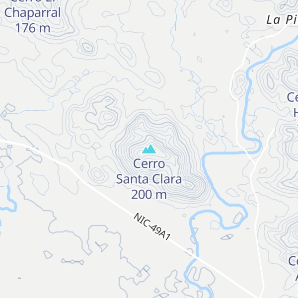 Map of Cerro Santa Clara