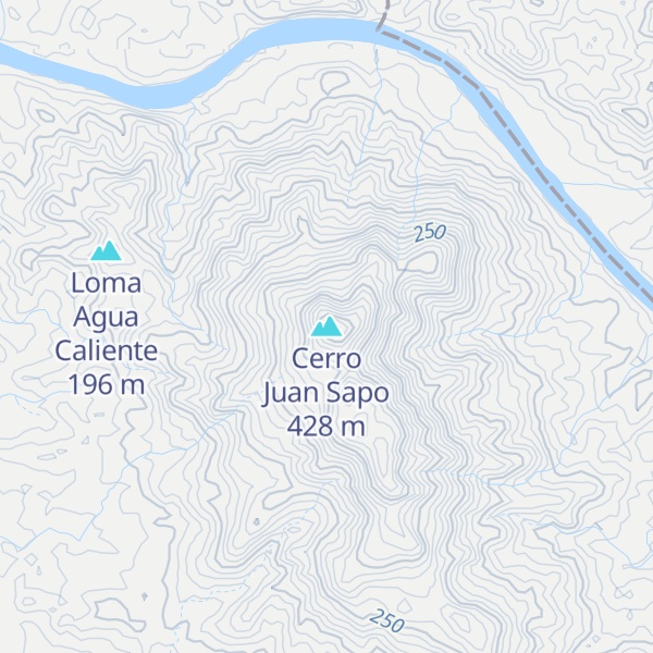 Map of Cerro Juan Sapo