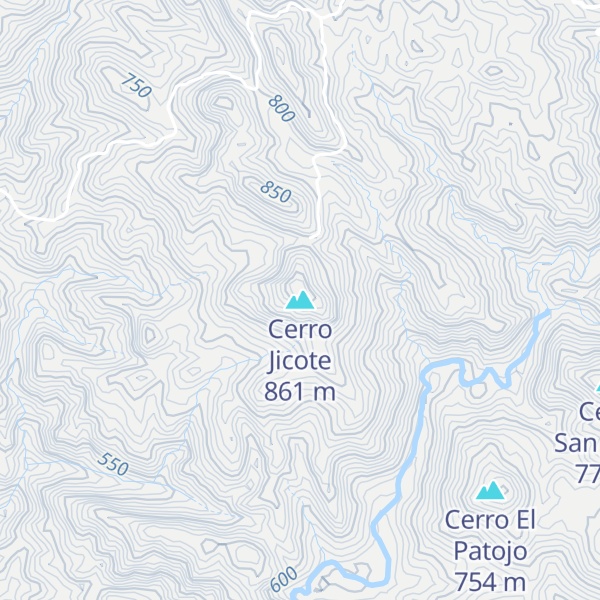 Map of Cerro Jicote