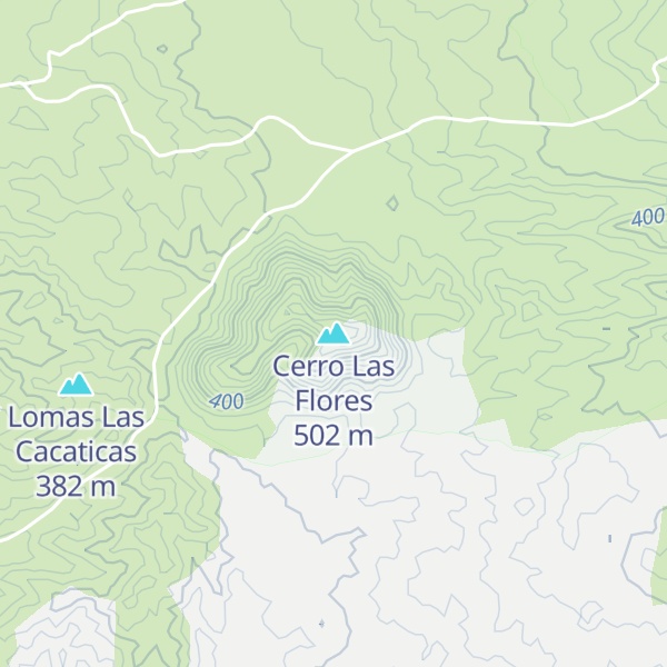 Map of Cerro Las Flores