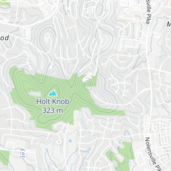 Map of Patterson Knob