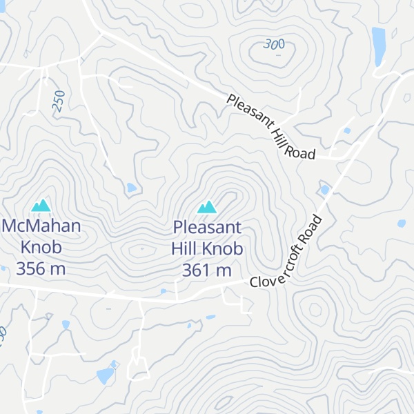 Map of Pleasant Hill Knob