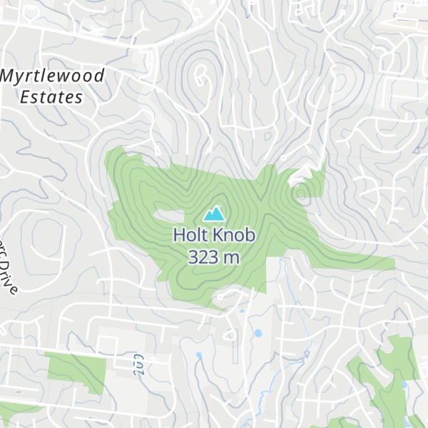 Map of Holt Knob