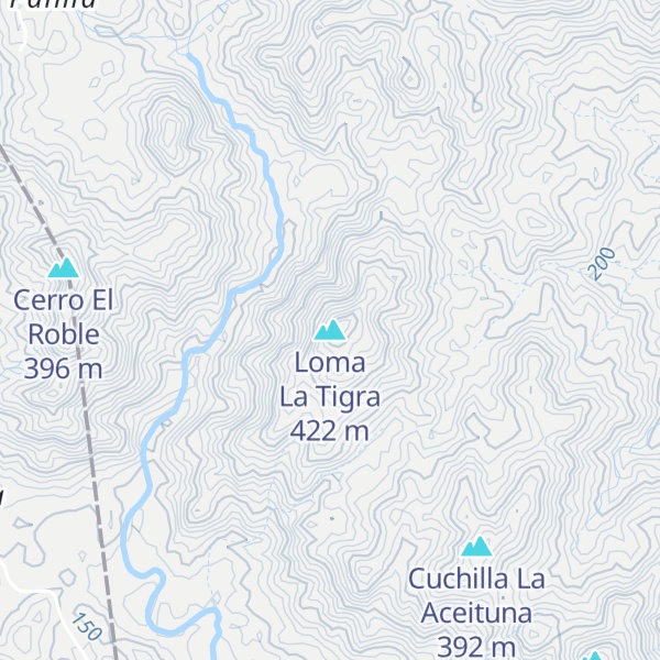 Map of Loma La Tigra