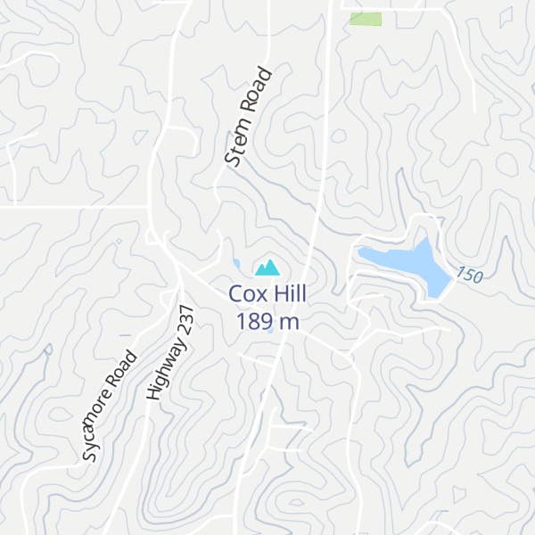 Map of Cox Hill