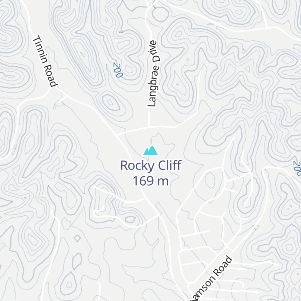Map of Rocky Cliff