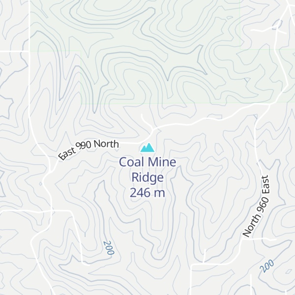 Map of Coal Mine Ridge