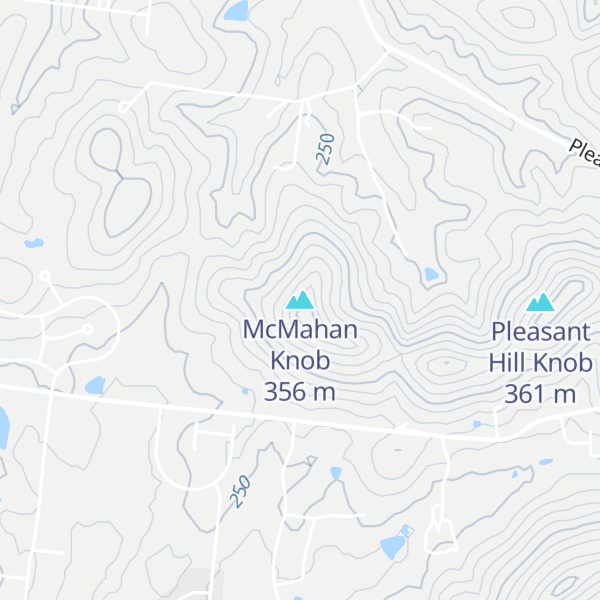 Map of McMahan Knob