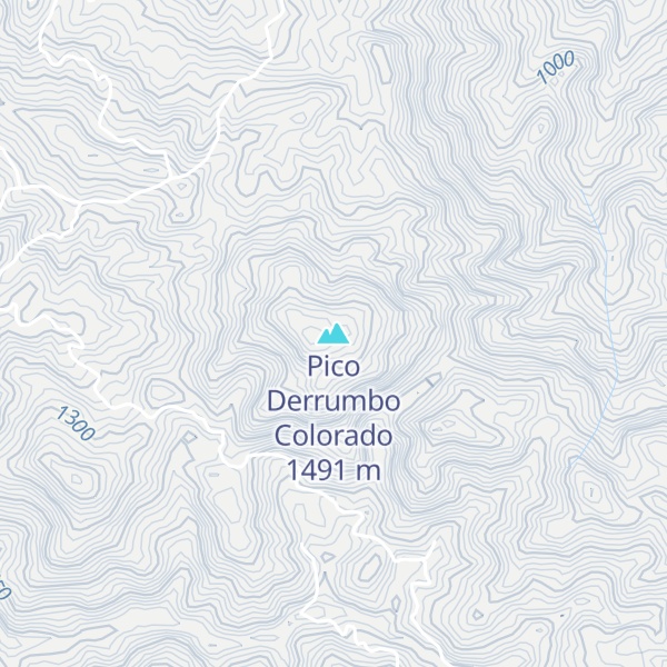 Map of Pico Derrumbo Colorado