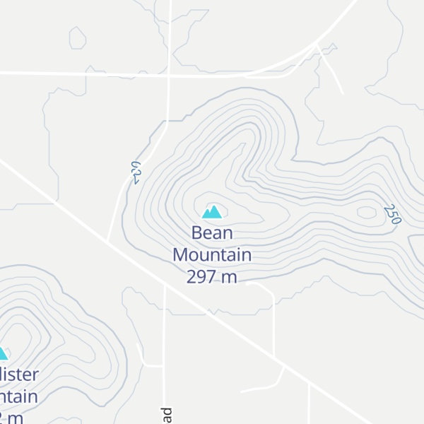 Map of Bean Mountain