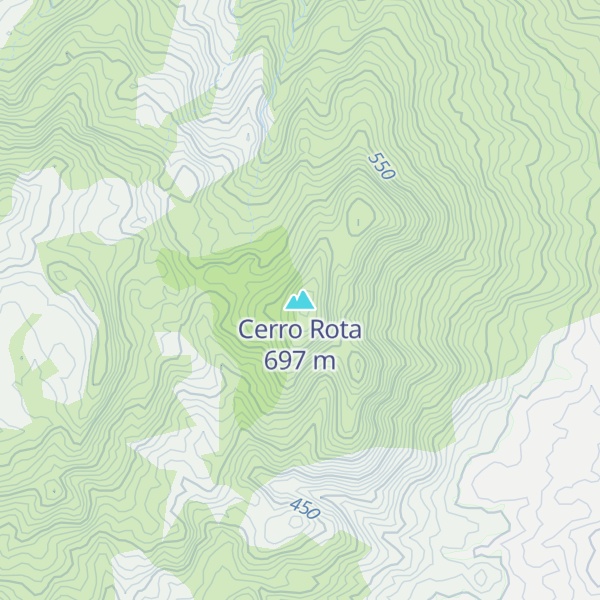 Map of Cerro Rota