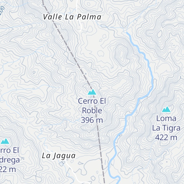 Map of Cerro El Roble