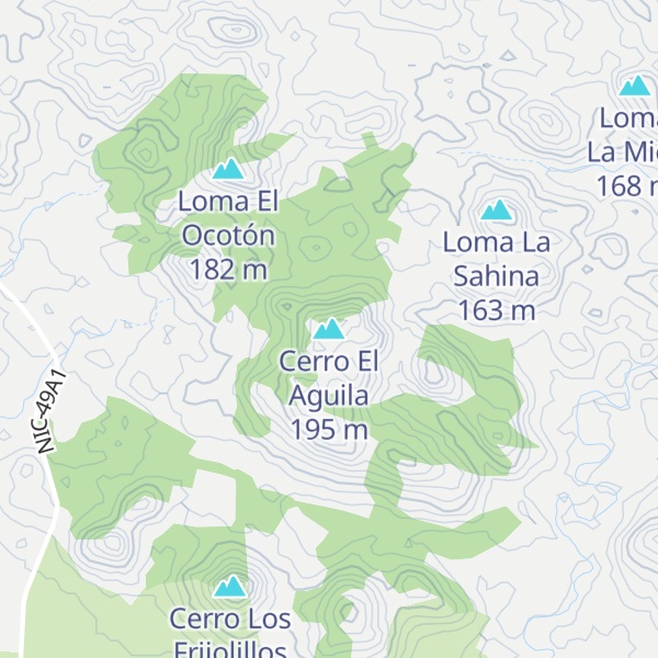 Map of Cerro El Aguila