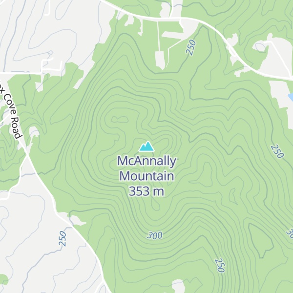 Map of McAnnally Mountain