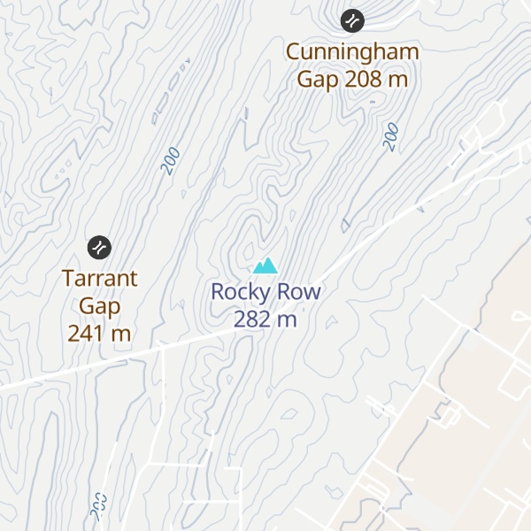 Map of Rocky Row