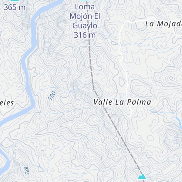 Map of Cordillera Toro Chele