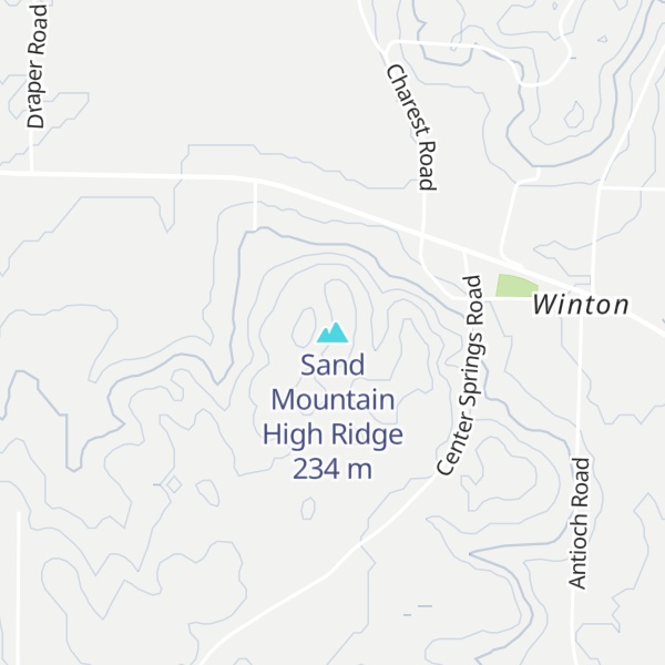 Map of Sand Mountain High Ridge