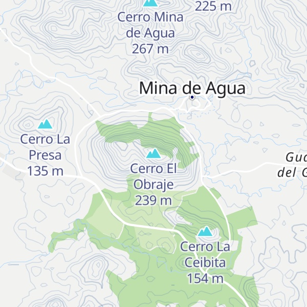 Map of Cerro El Obraje