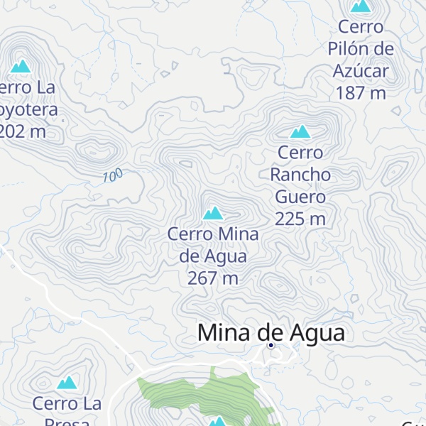 Map of Cerro Mina de Agua