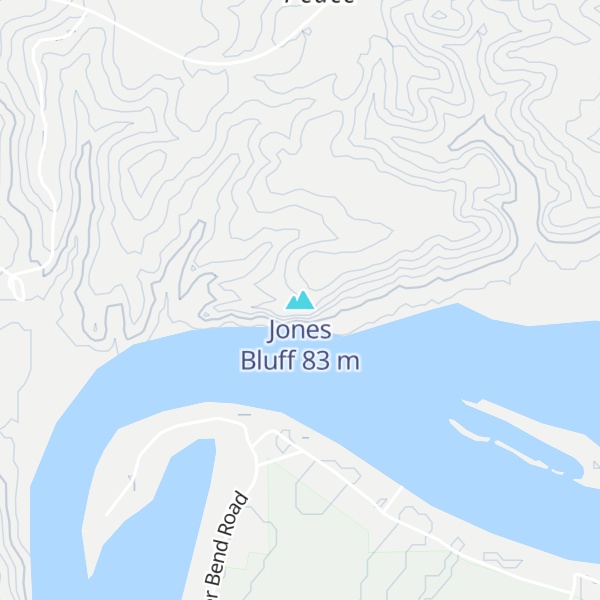 Map of Jones Bluff
