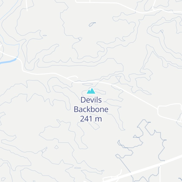 Map of Devils Backbone