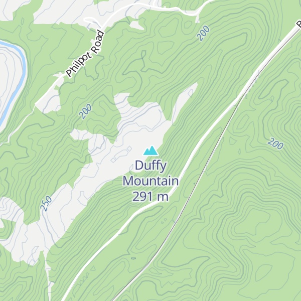 Map of Duffy Mountain