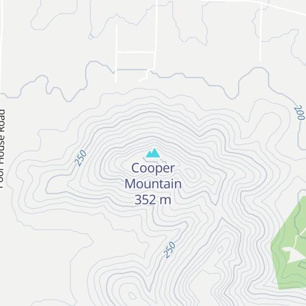 Map of Cooper Mountain