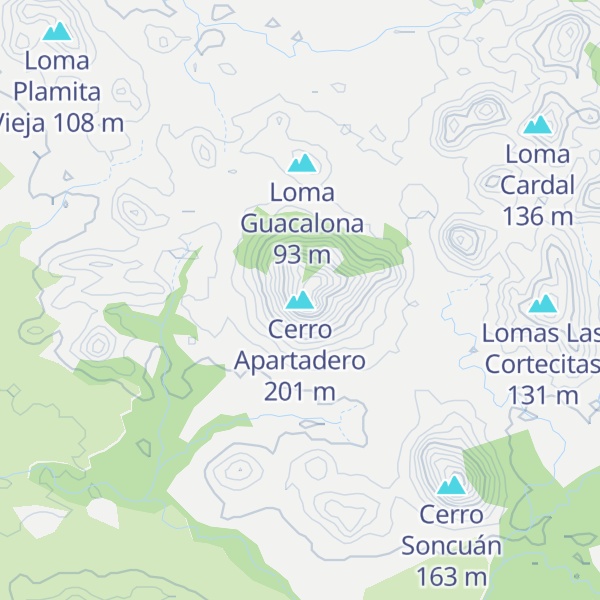 Map of Cerro Apartadero