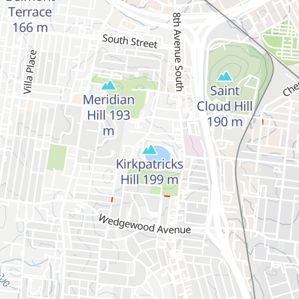 Map of Kirkpatricks Hill