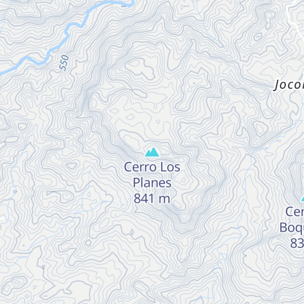 Map of Cerro Los Planes