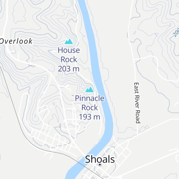 Map of Pinnacle Rock