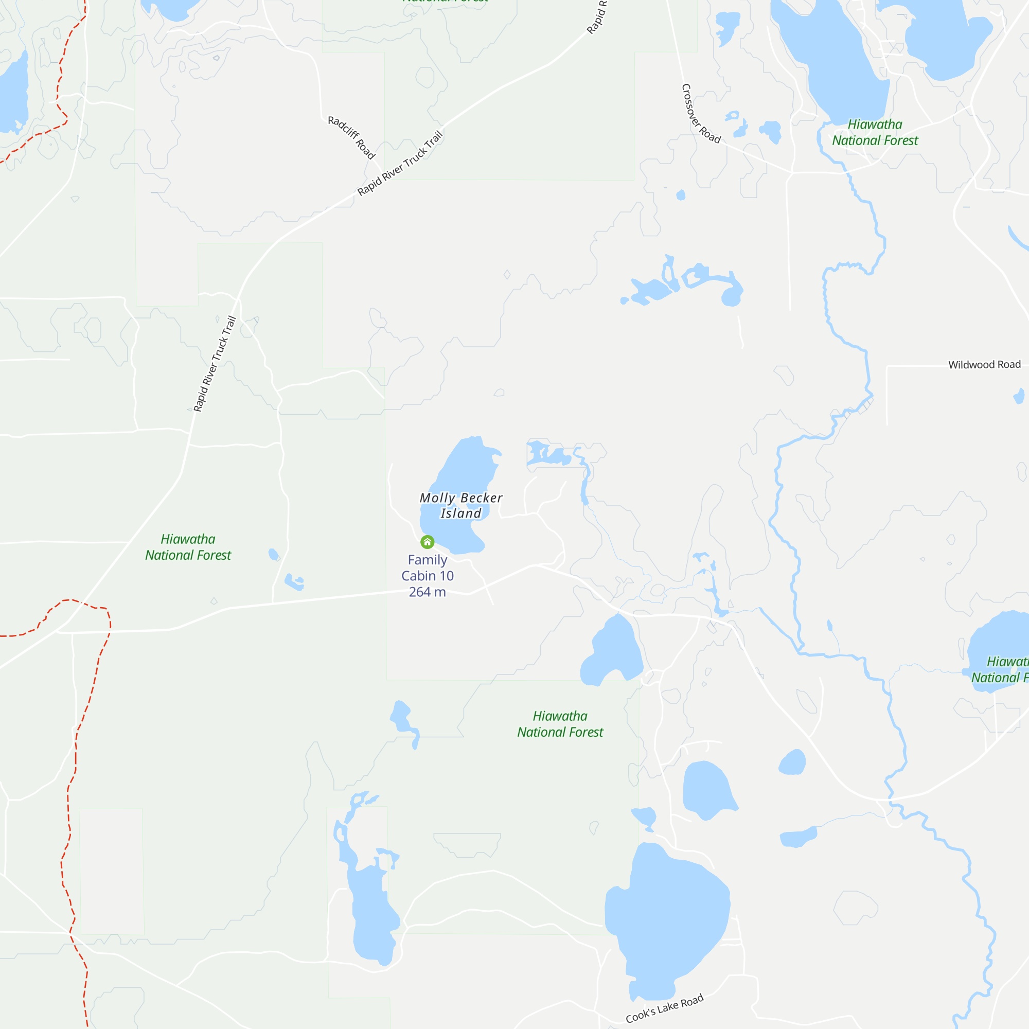 OA Cabin map