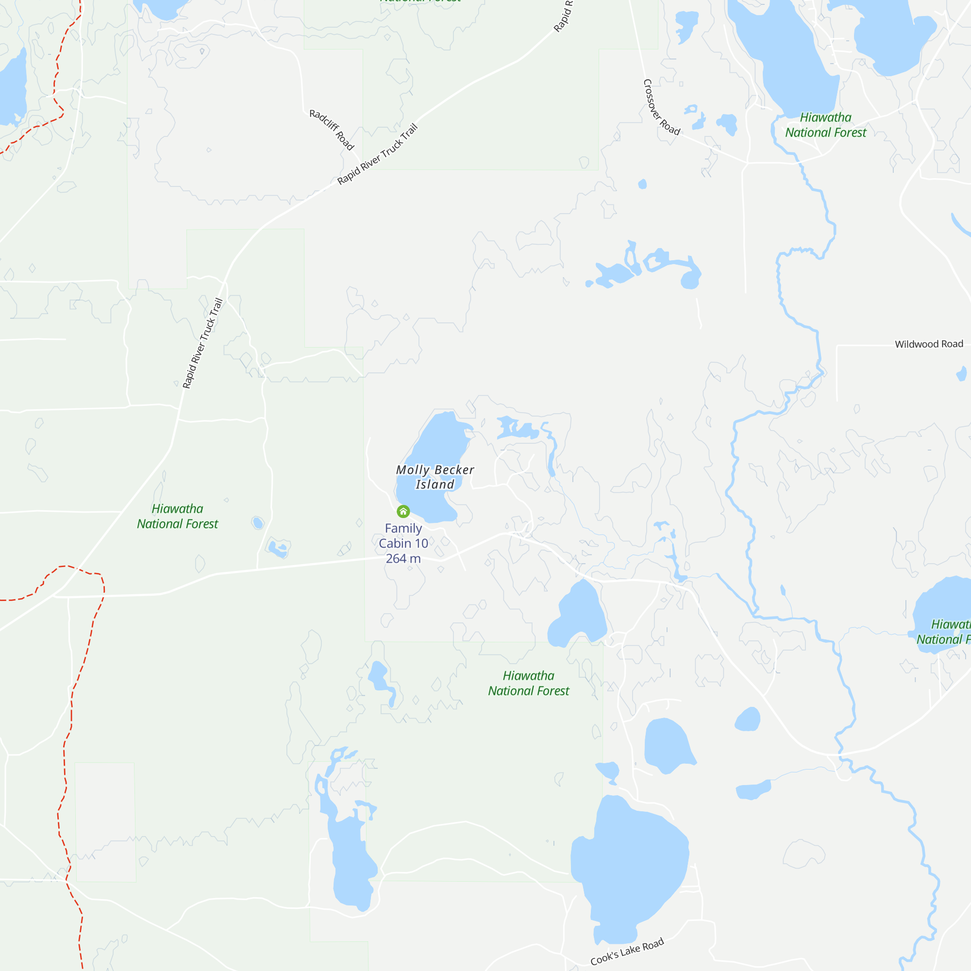 OA Cabin map