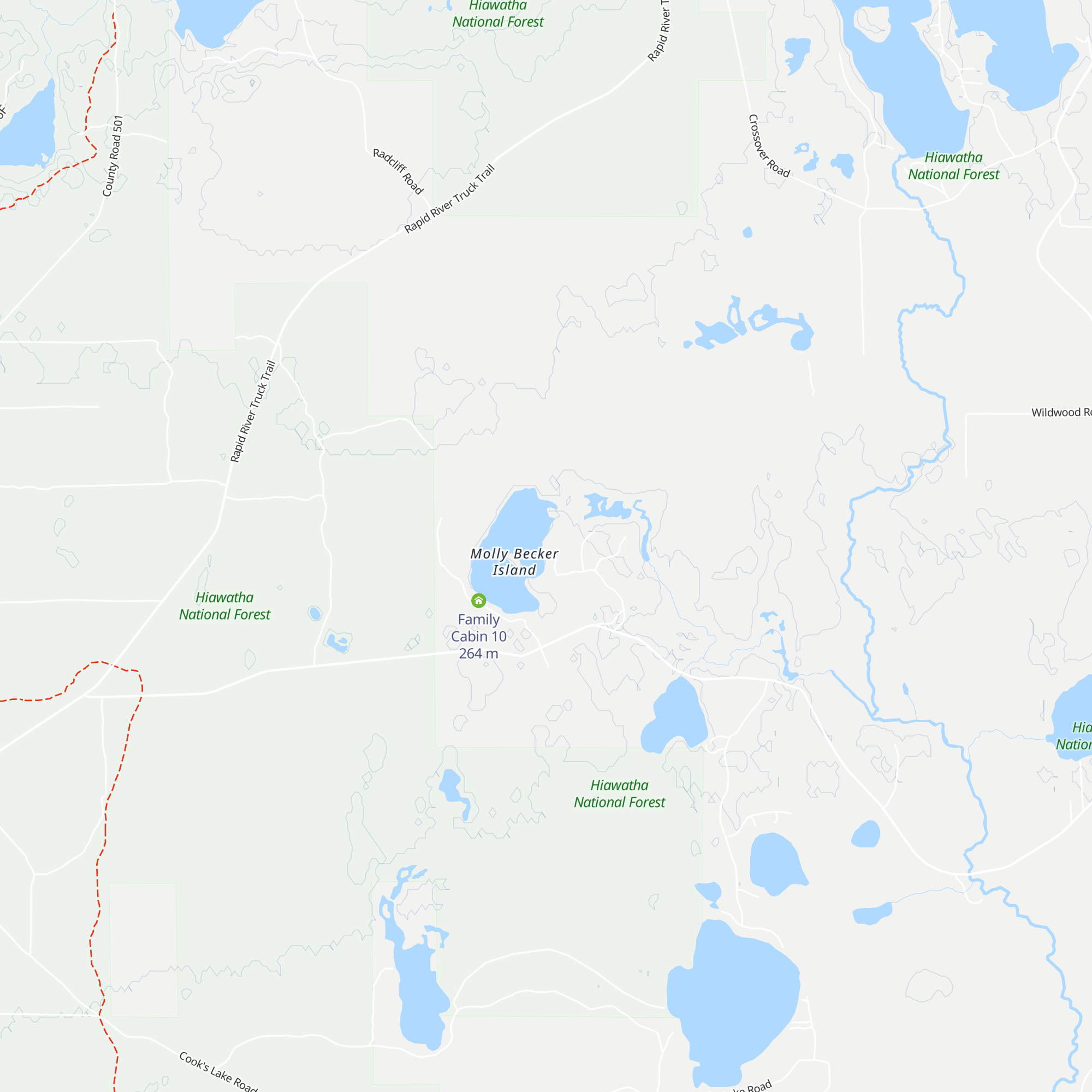 Snowshoe Cabin 4 map
