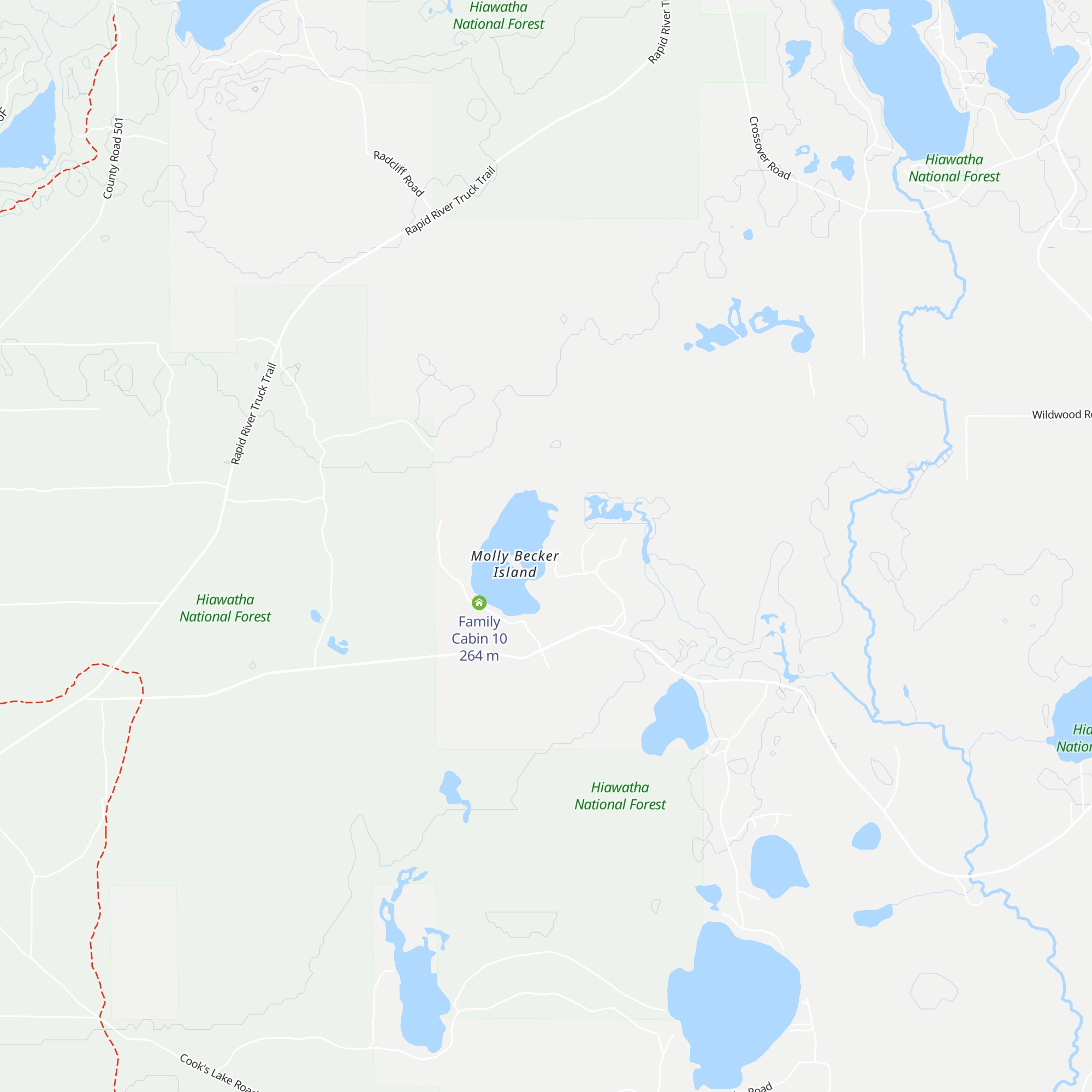 Snowshoe Cabin 5 map