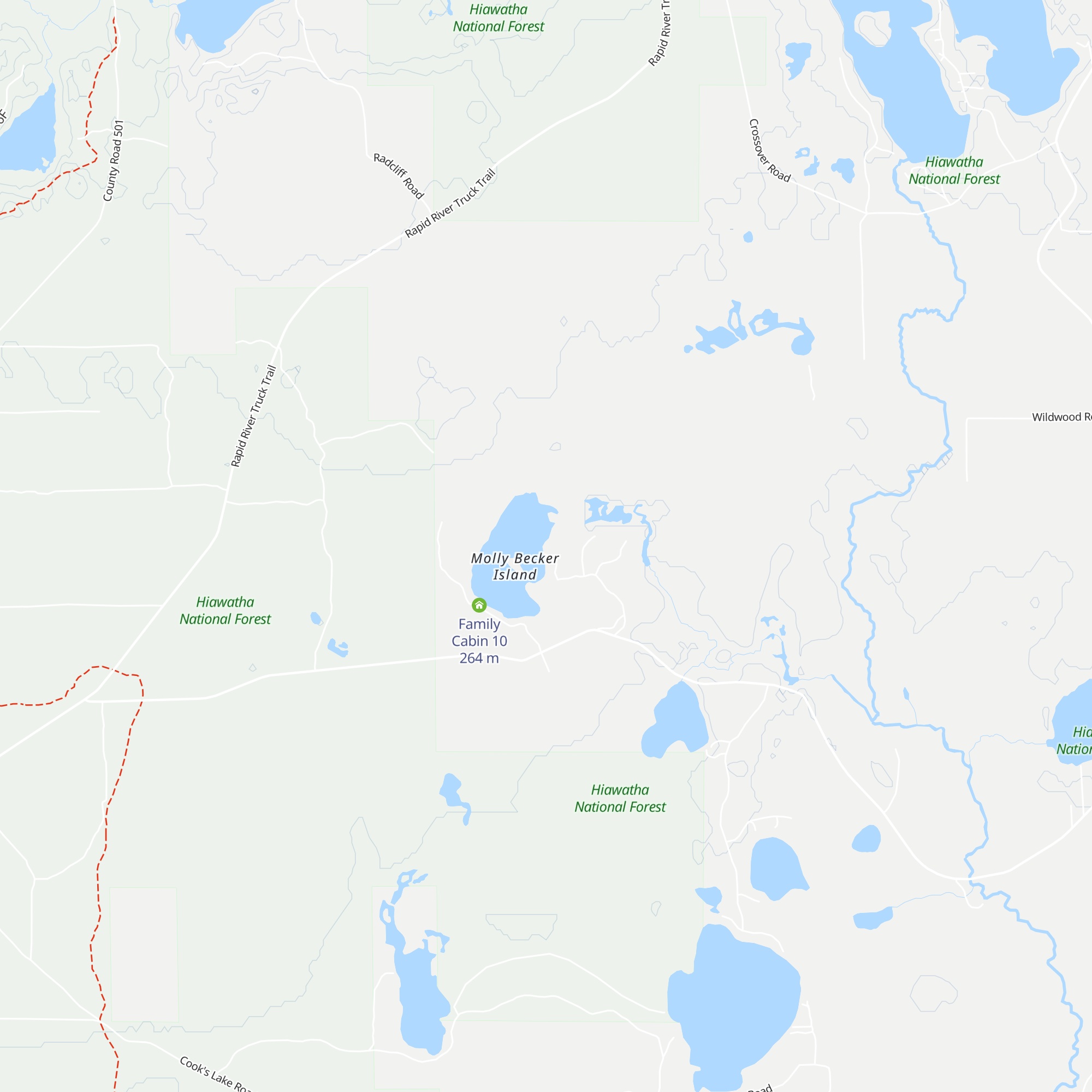 Snowshoe Cabin 6 map