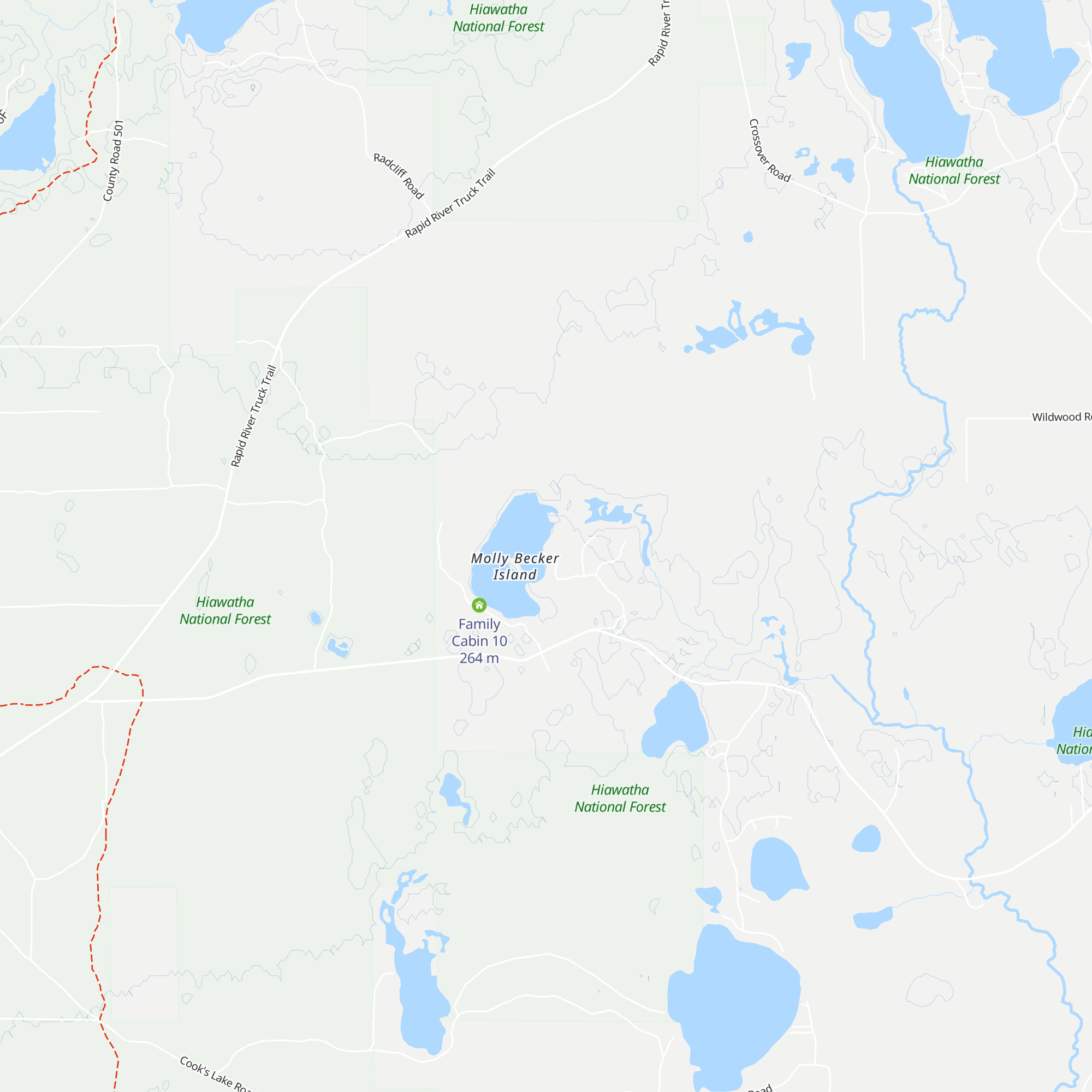Snowshoe Cabin 6 map