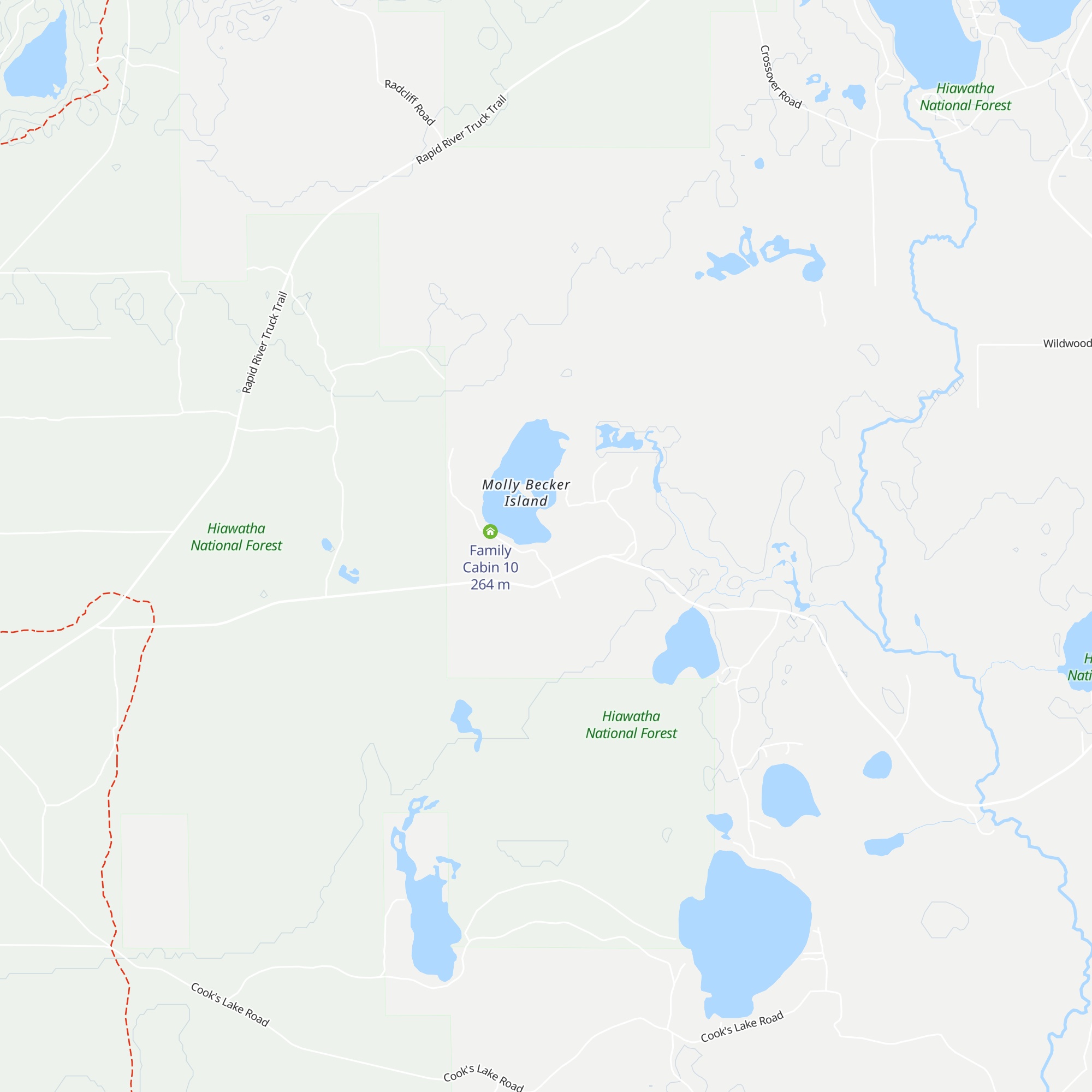 Family Cabin 1 map