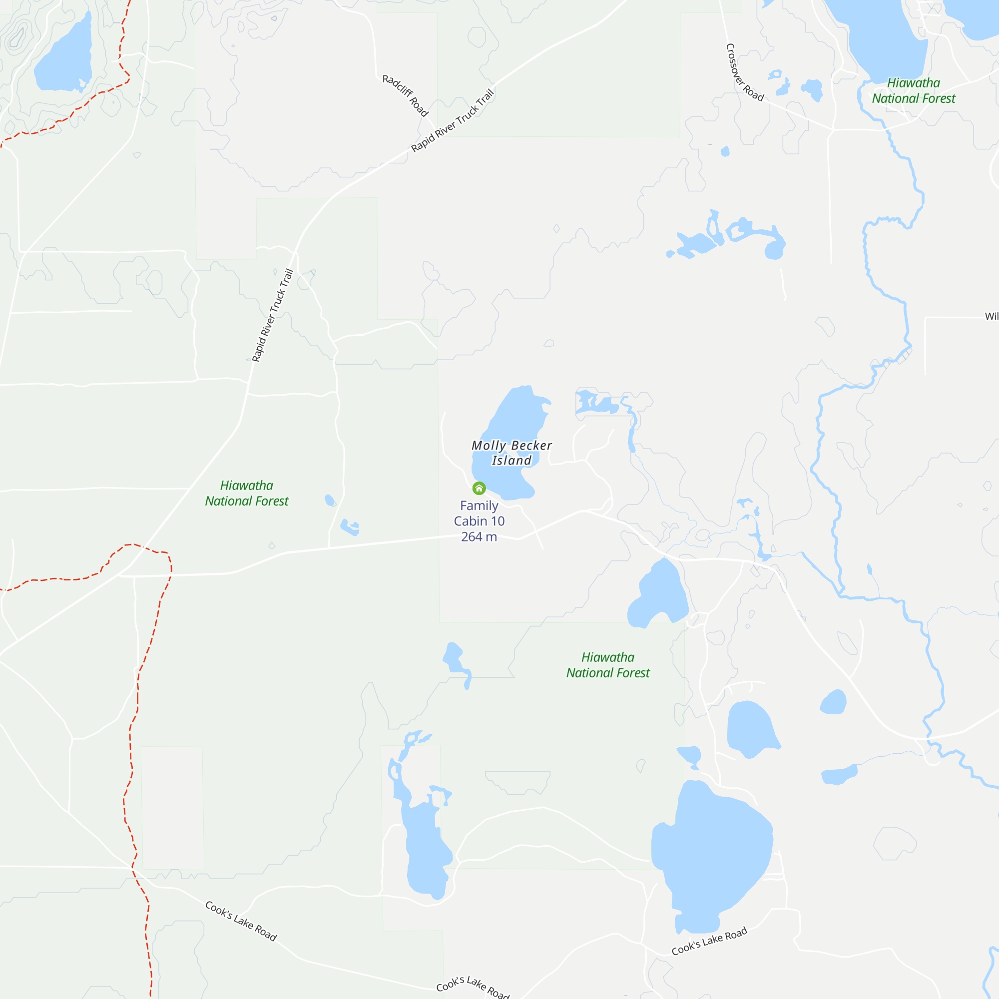 Family Cabin 5 map