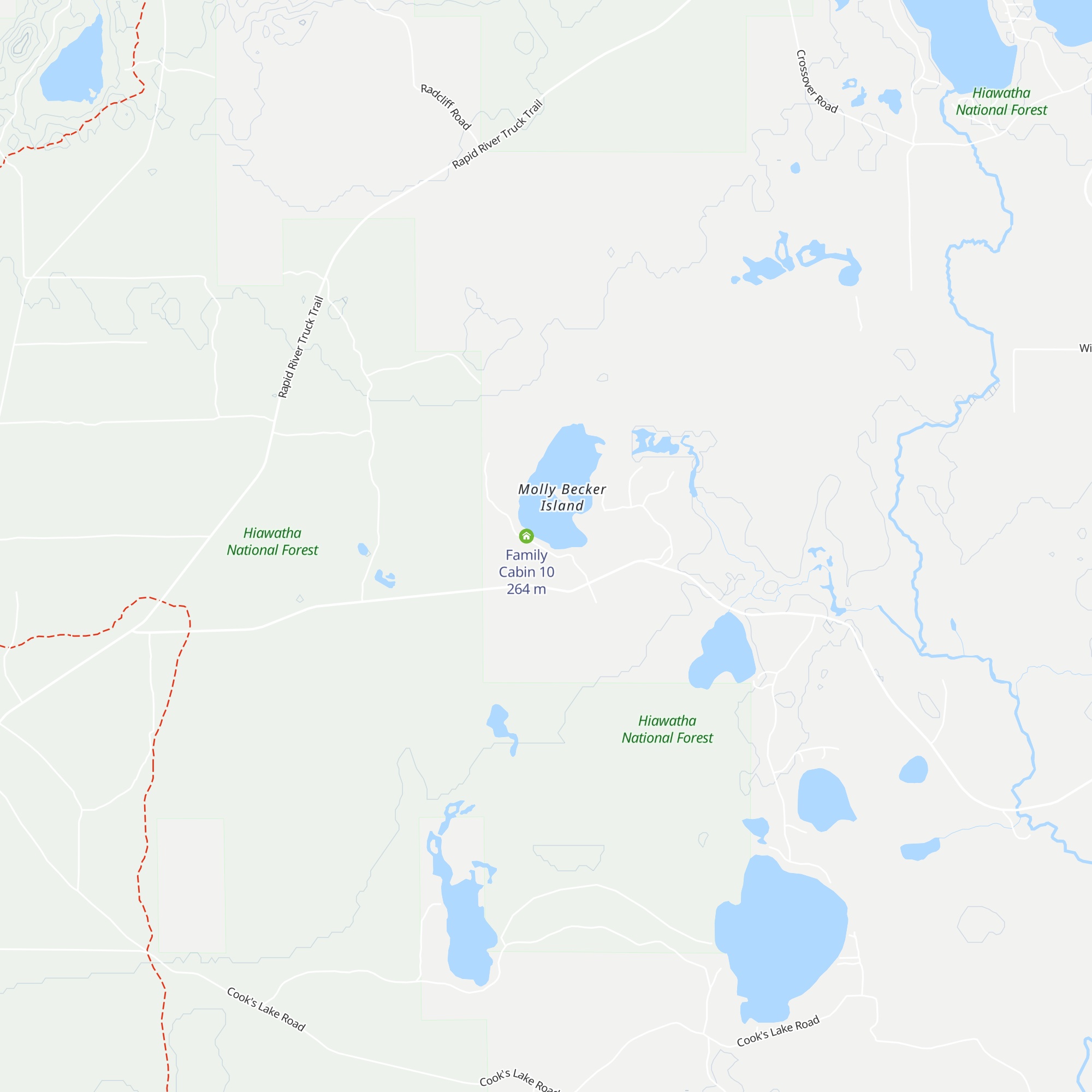 Family  Cabin 6 map