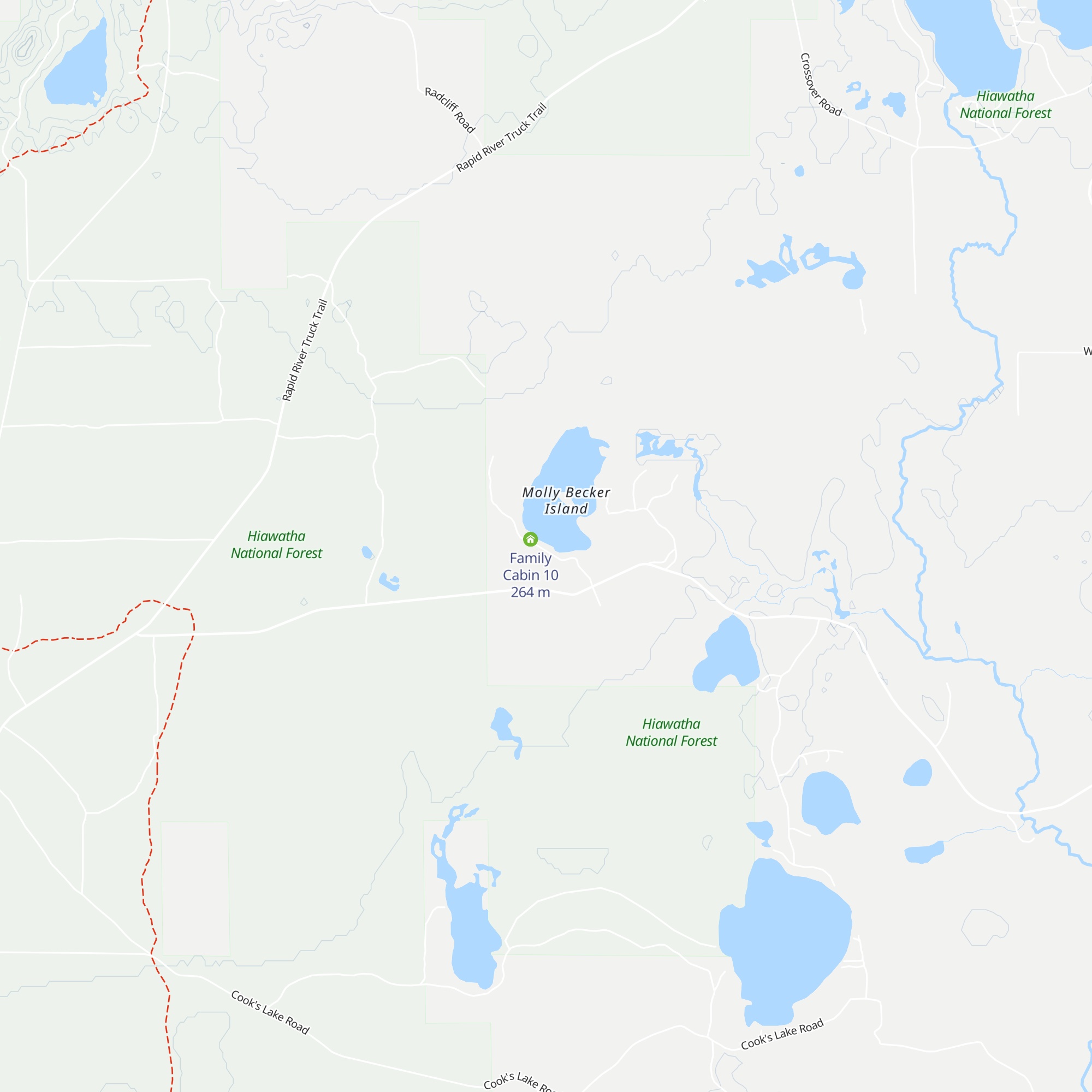 Family Cabin 7 map