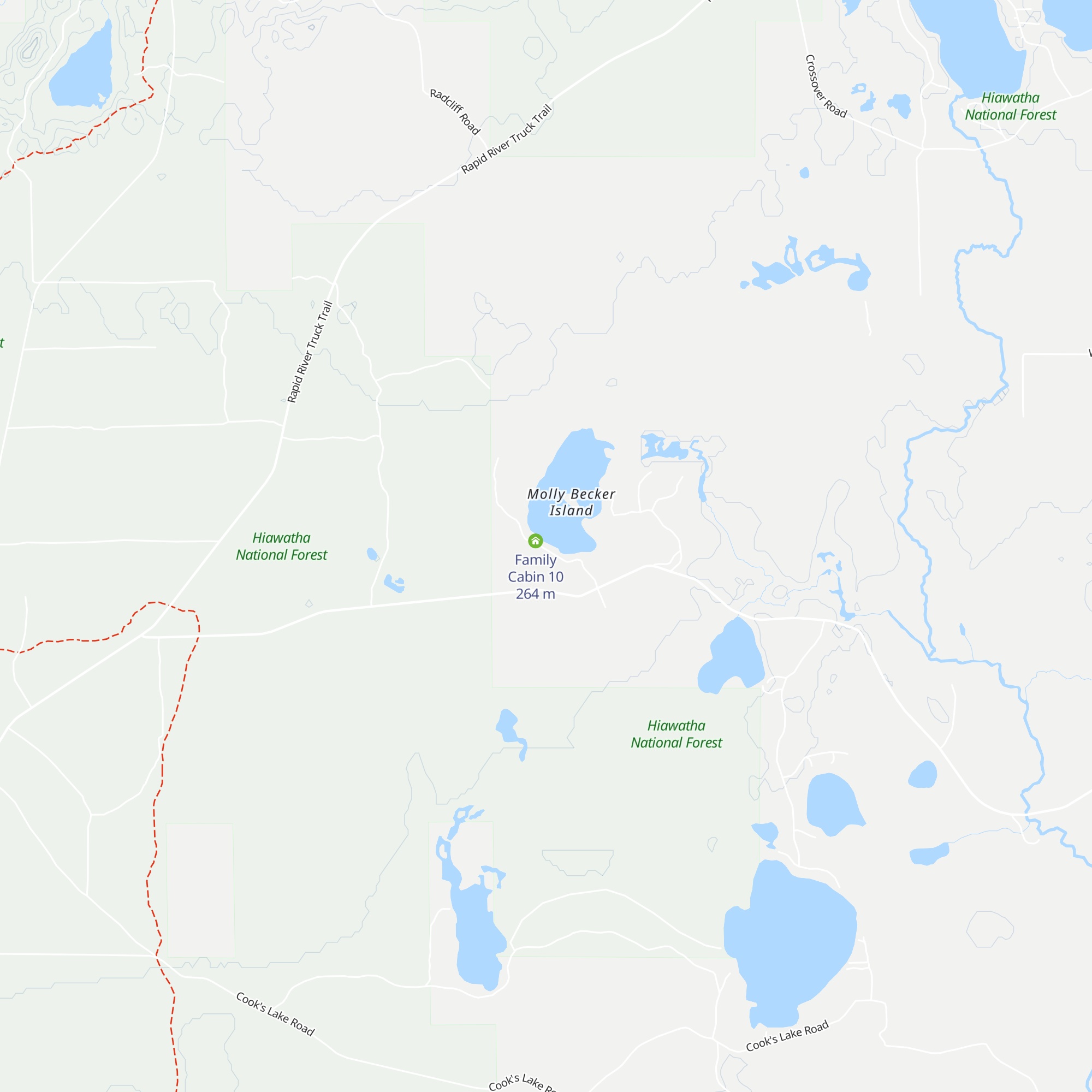 Family Cabin 8 map
