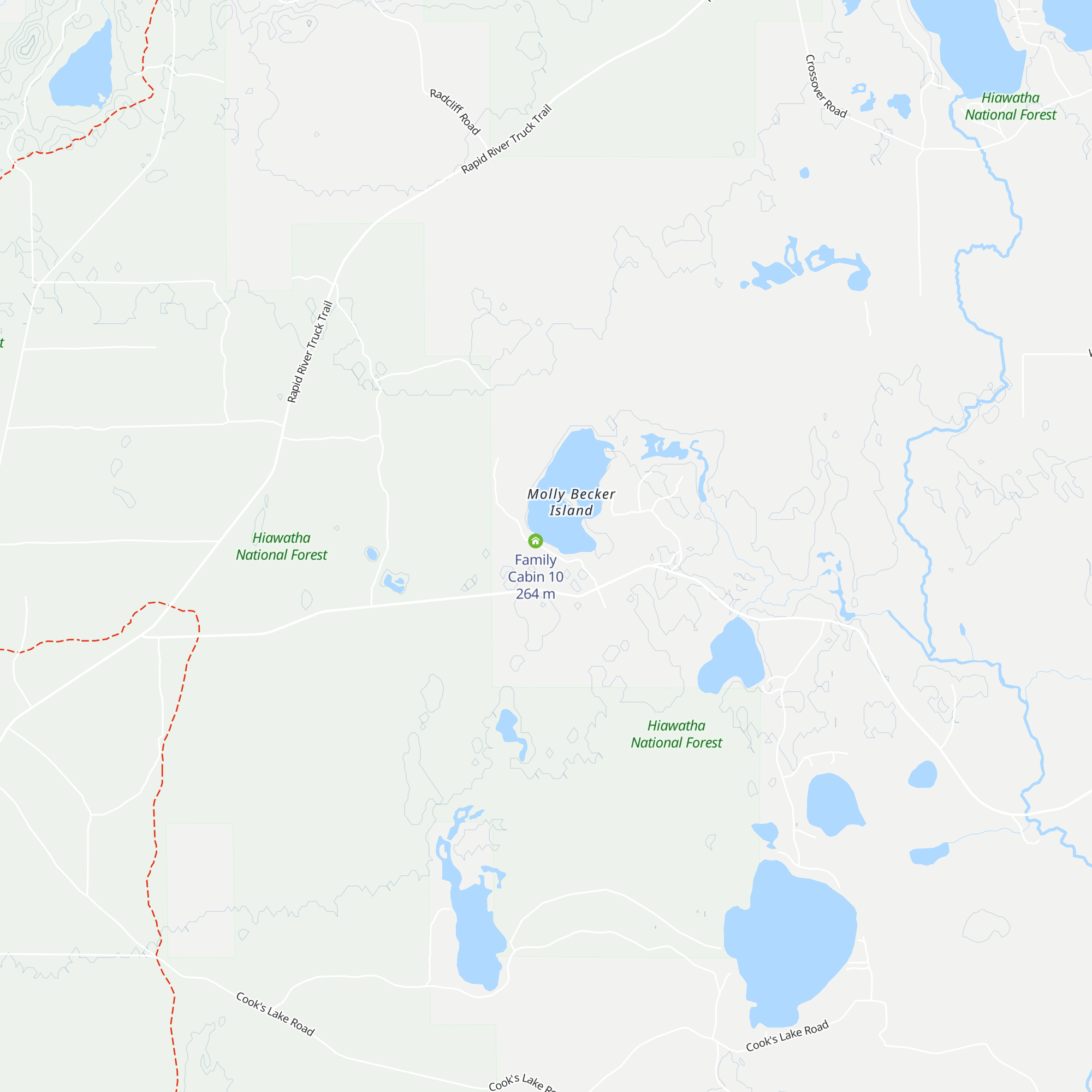 Family Cabin 8 map