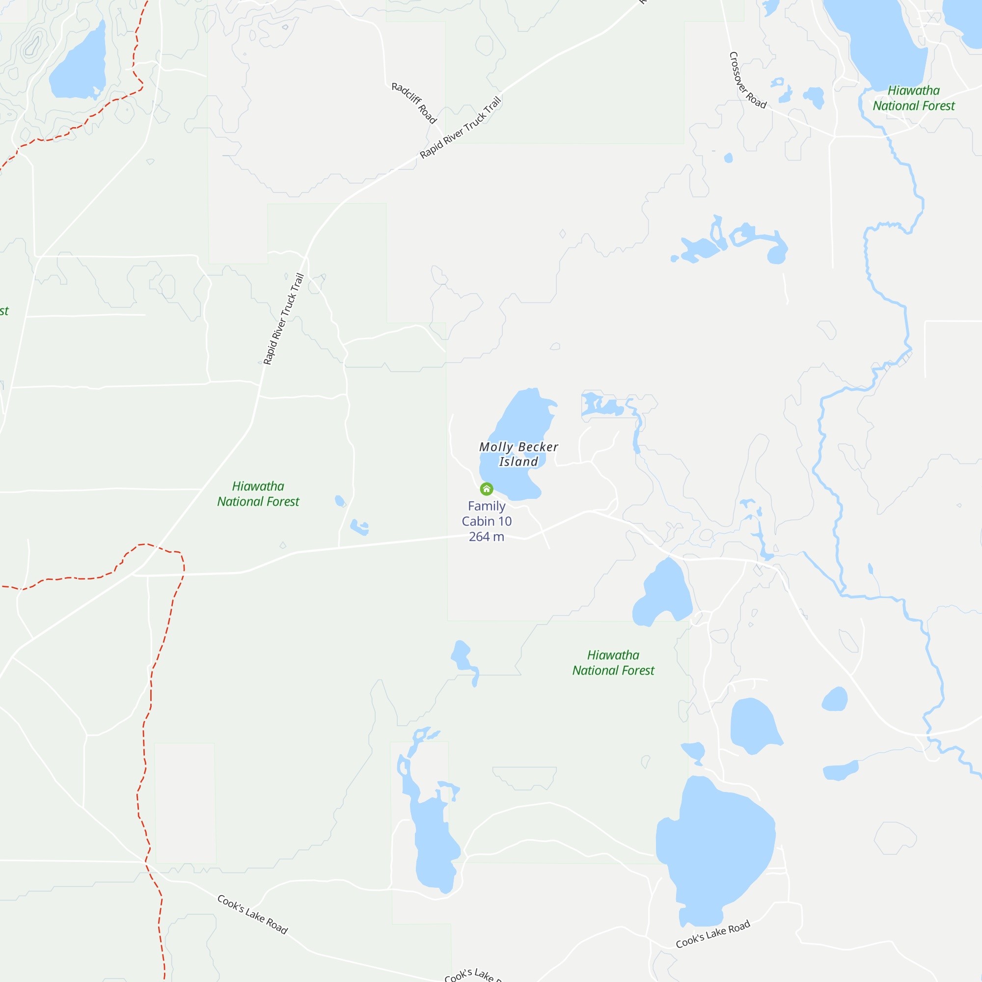 Family Cabin 9 map