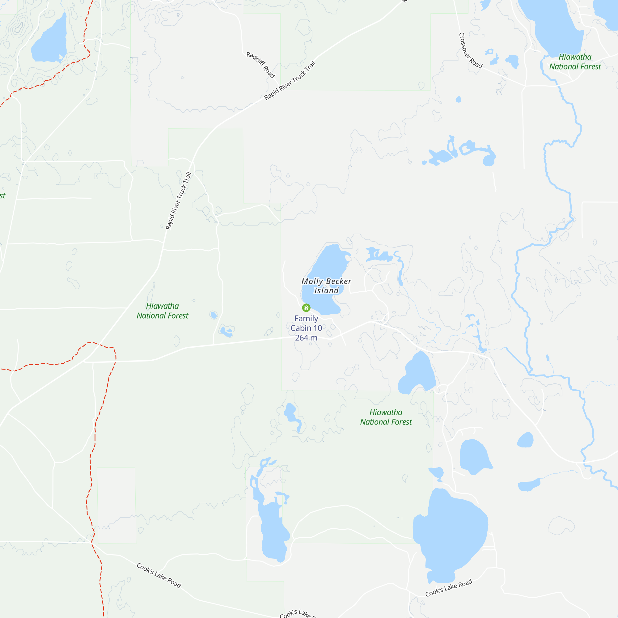 Family Cabin 9 map
