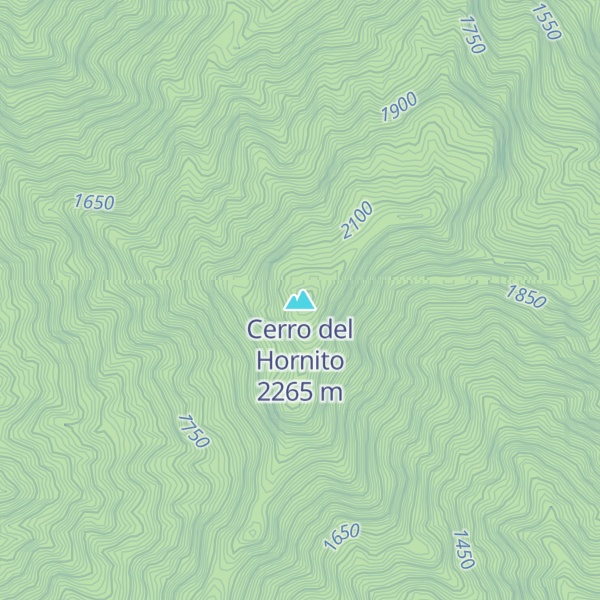 Map of Cerro del Hornito