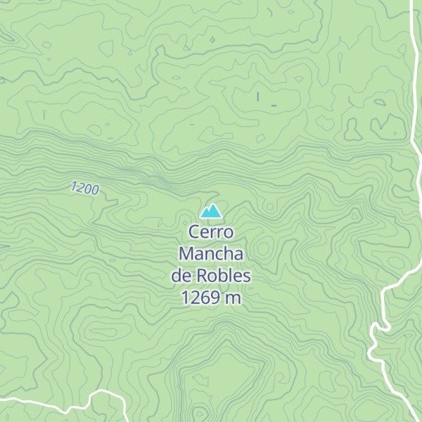 Map of Cerro Mancha de Robles