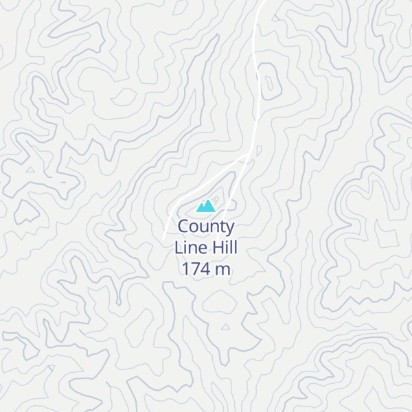 Map of County Line Hill