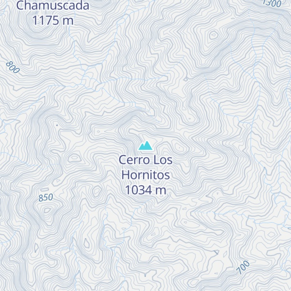 Map of Cerro Los Hornitos